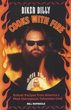 Biker Billy Cooks with Fire Cookbook Cover